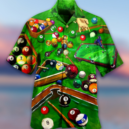 Billiard Enthuse Green Style - Hawaiian Shirt - Owl Ohh - Owl Ohh