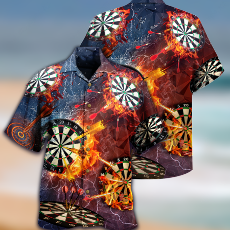 Darts Love It Fire - Hawaiian Shirt - Owl Ohh - Owl Ohh