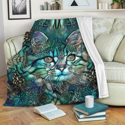 Cat Awesome Style - Flannel Blanket - Owl Ohh - Owl Ohh