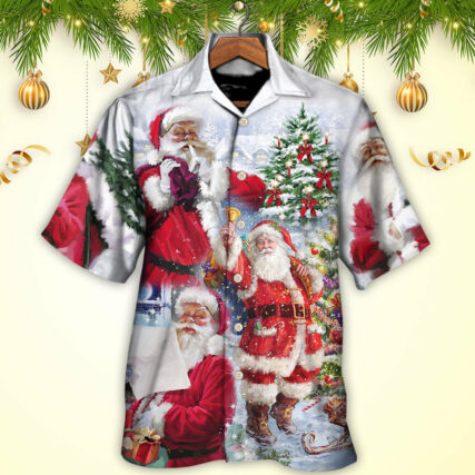 Christmas Santa Claus Is Coming To Town - Hawaiian Shirt - Owl Ohh - Owl Ohh