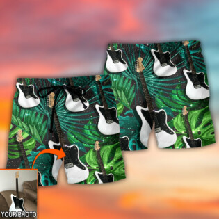 Guitar Various Style Tropical Custom Photo - Beach Short - Owl Ohh - Owl Ohh