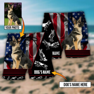 German Shepherd My Lovely Dog Custom Photo Personalized - Beach Short - Owl Ohh - Owl Ohh