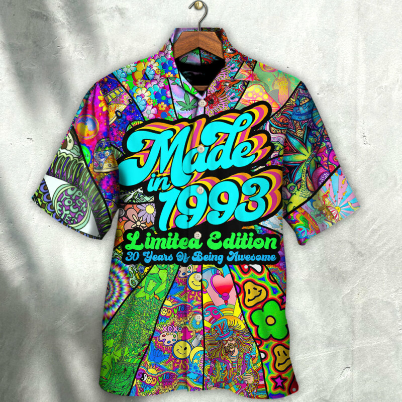 Age - Made in 1993 Limited Edition 30 Years Of Being Awesome - Hawaiian Shirt - Owl Ohh - Owl Ohh