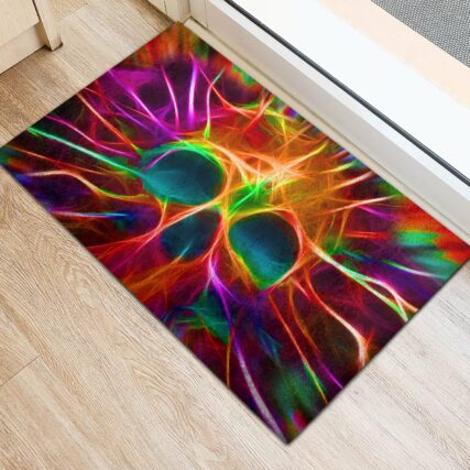 Skull Rainbow Color Love Cool Style - Doormat - Owl Ohh - Owl Ohh