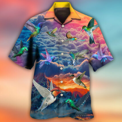 Hummingbird Amazing In The Dream Sky - Hawaiian Shirt - Owl Ohh - Owl Ohh