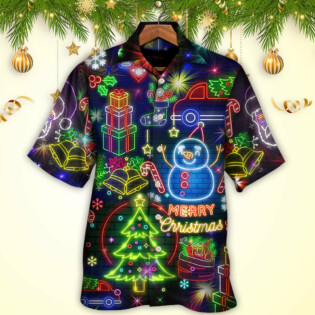 Christmas Bright Neon Lighting - Hawaiian Shirt - Owl Ohh - Owl Ohh