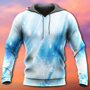 Music Musical Notes on A Dark Blue - Hoodie - Owl Ohh - Owl Ohh