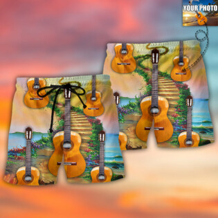 Guitar Various Style Custom Photo - Beach Short - Owl Ohh - Owl Ohh