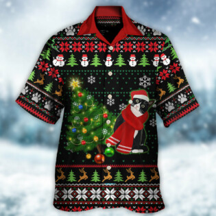 Cat Wreck The Tree Happy Ugly Style Christmas - Hawaiian Shirt - Owl Ohh - Owl Ohh