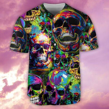 Skull Smiley - Baseball Jersey - Owl Ohh - Owl Ohh
