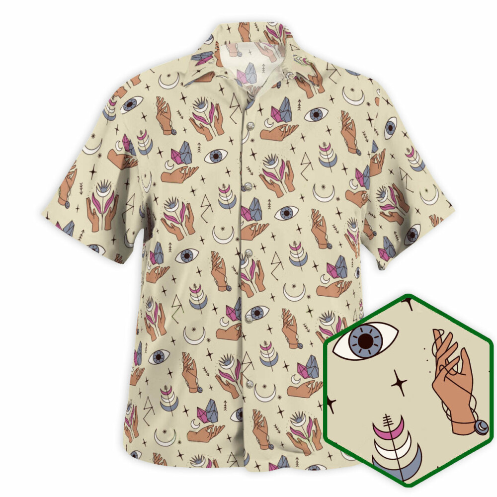 DnD Magic Hand Diamond Small Pattern - Hawaiian Shirt - Owl Ohh - Owl Ohh