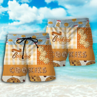 Baking Who Loves Baking Chocolate Chip Cookie - Beach Short - Owl Ohh - Owl Ohh