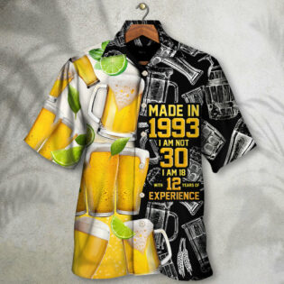 Beer Drinking Beer So Cool Made In 1993 - Hawaiian Shirt - Owl Ohh - Owl Ohh