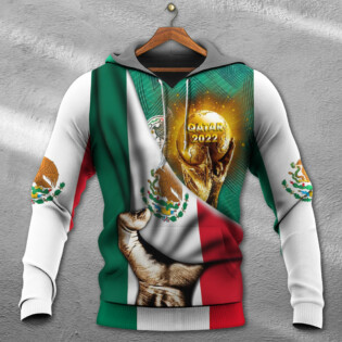 World Cup Qatar 2022 Mexico Will Be The Champion Flag Vintage - Hoodie - Owl Ohh - Owl Ohh