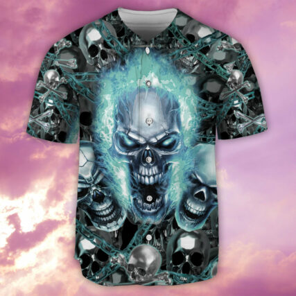 Skull Screaming - Baseball Jersey - Owl Ohh - Owl Ohh