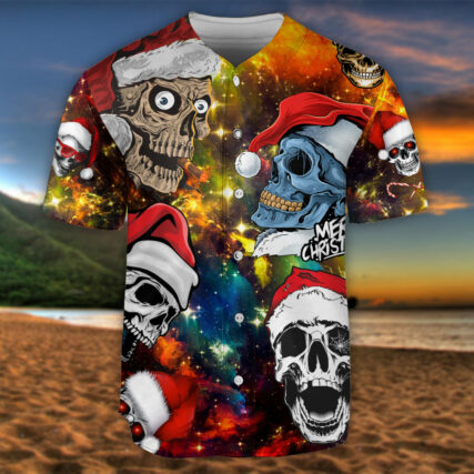 Skull Love Christmas - Baseball Jersey - Owl Ohh - Owl Ohh