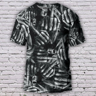 Skull Life Is The Whisper Of The Death - Round Neck T-shirt - Owl Ohh - Owl Ohh