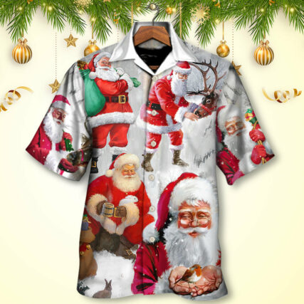 Christmas Santa Claus Story Funny Art Style - Hawaiian Shirt - Owl Ohh - Owl Ohh