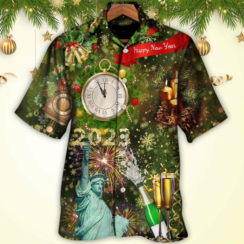 America 2023 Happy New Year Night - Hawaiian Shirt - Owl Ohh for men and women, kids - Owl Ohh