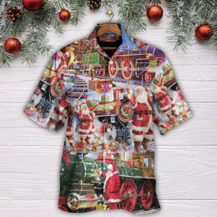 Christmas Santa Snow Village Christmas Spirit Of Giving - Hawaiian Shirt - Owl Ohh - Owl Ohh