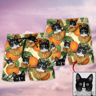 Cat Tropical Various Style Custom Photo - Beach Short - Owl Ohh - Owl Ohh