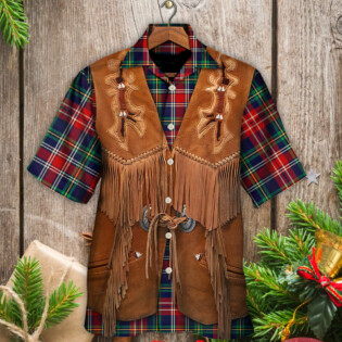 Christmas Santa Cool String Sleeveless Leather - Hawaiian Shirt - Owl Ohh - Owl Ohh