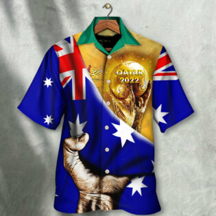 World Cup Qatar 2022 Australia Will Be The Champion Flag Vintage - Hawaiian Shirt - Owl Ohh - Owl Ohh