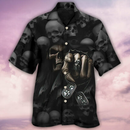 Skull I Love Dogs More Than Humans - Hawaiian Shirt - Owl Ohh - Owl Ohh