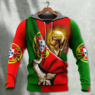 World Cup Qatar 2022 Portugal Will Be The Champion Flag Vintage - Hoodie - Owl Ohh - Owl Ohh