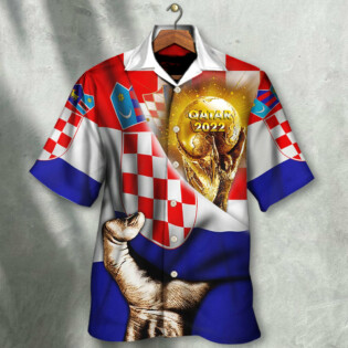 World Cup Qatar 2022 Croatia Will Be The Champion Flag Vintage - Hawaiian Shirt - Owl Ohh - Owl Ohh