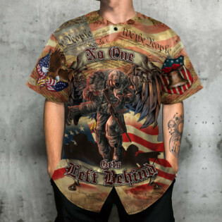 Veteran No One Left Behind America - Baseball Jersey - Owl Ohh - Owl Ohh