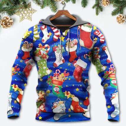 Socks Christmas Tree Merry Xmas Seasons Of Joy - Hoodie - Owl Ohh - Owl Ohh
