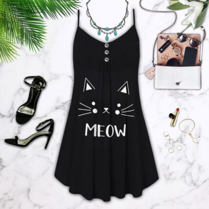 Cat Love Summer Vibes So Cute - Summer Dress - Owl Ohh - Owl Ohh
