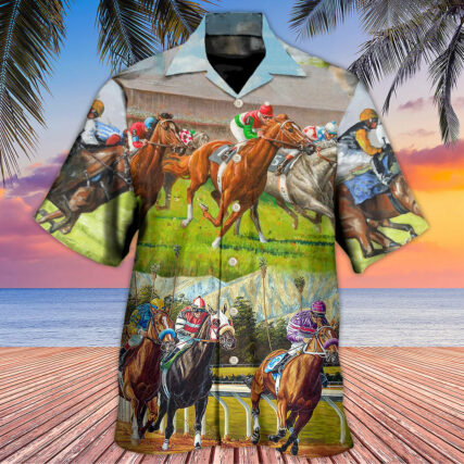 Horse Racing Don't Look Back - Hawaiian Shirt - Owl Ohh - Owl Ohh