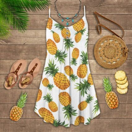 Fruit Pineapple Tropical Vibes Lover - Summer Dress - Owl Ohh - Owl Ohh