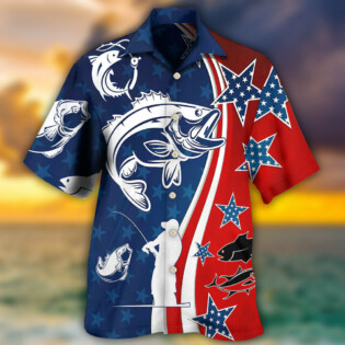 Fishing Independence Day Star America - Hawaiian Shirt - Owl Ohh - Owl Ohh