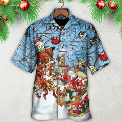 Christmas Gnome Play Winter Christmas - Hawaiian Shirt - Owl Ohh - Owl Ohh