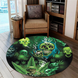 Skull So High Amazing Style - Round Mat - Owl Ohh - Owl Ohh
