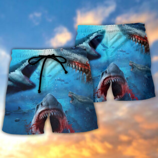 Shark Bites You in the Red Sea - Beach Short - Owl Ohh - Owl Ohh