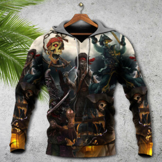 Skull Fantasy Ghost Caribbean Pirate - Hoodie - Owl Ohh - Owl Ohh