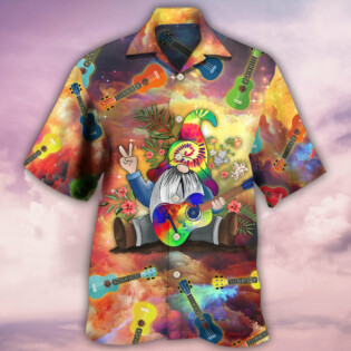 Hippie Ukulele Hippie Let It Be - Hawaiian Shirt - Owl Ohh - Owl Ohh