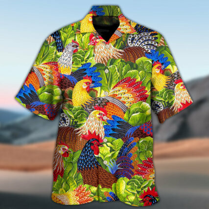 Chicken Family Lover Colorful - Hawaiian Shirt - Owl Ohh - Owl Ohh