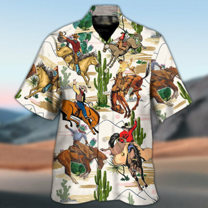 Cowboy Western Desert And Cactus Tropical - Hawaiian Shirt - Owl Ohh - Owl Ohh