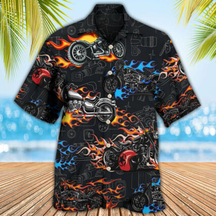 Motorcycle Photography I Like Motorcycles And Photography - Hawaiian Shirt - Owl Ohh - Owl Ohh