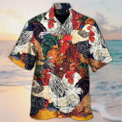 Chicken Farm Awesome Love Life - Hawaiian Shirt - Owl Ohh - Owl Ohh