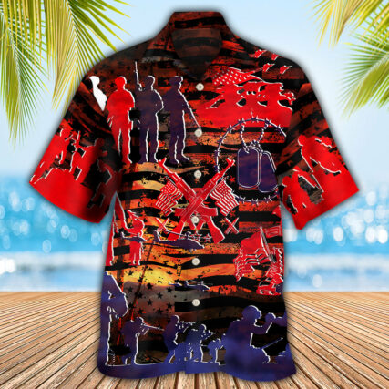 Veteran Independence Day Fought For Our Democracy - Hawaiian Shirt - Owl Ohh - Owl Ohh