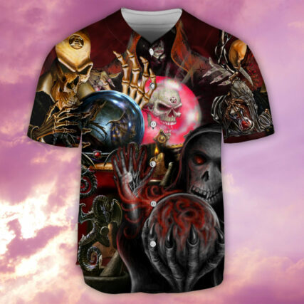 Skull Hello Darkness - Baseball Jersey - Owl Ohh - Owl Ohh