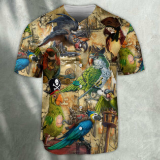 Pirate Parrot Life Vintage - Baseball Jersey - Owl Ohh