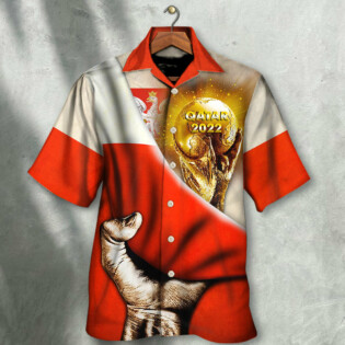 World Cup Qatar 2022 Poland Will Be The Champion Flag Vintage - Hawaiian Shirt - Owl Ohh - Owl Ohh