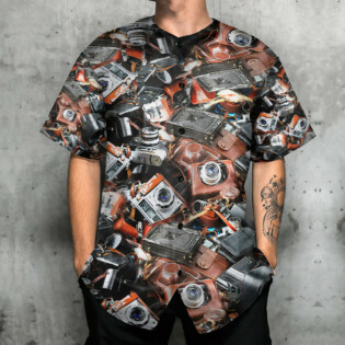 Camera Retro Love Life - Baseball Jersey - Owl Ohh - Owl Ohh